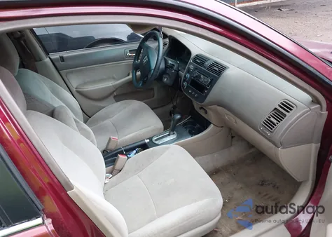 2002 Honda Civic Lx из США, поврежденный, VIN 1HGES16562L075135